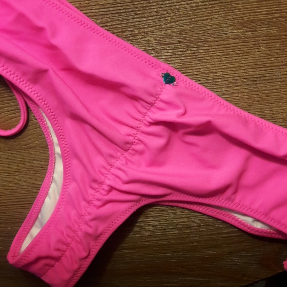 PINK thong bikini bottom